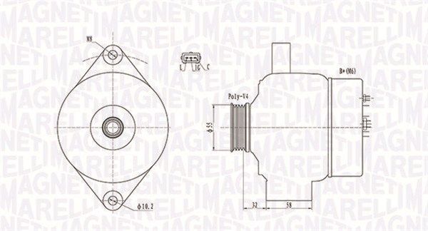 MAGNETI MARELLI 063731803010 Alternator