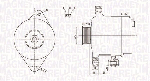 MAGNETI MARELLI 063731809010 Alternator