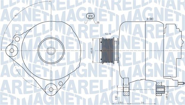 MAGNETI MARELLI 063731810010 Alternator
