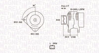 Alternator MAGNETI MARELLI 063731814010