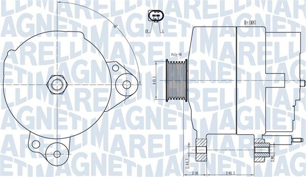MAGNETI MARELLI 063731817010 Alternator