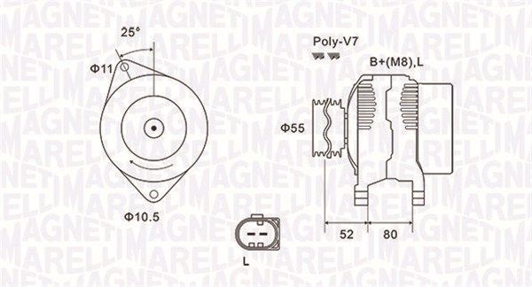 MAGNETI MARELLI 063731837010 Alternator