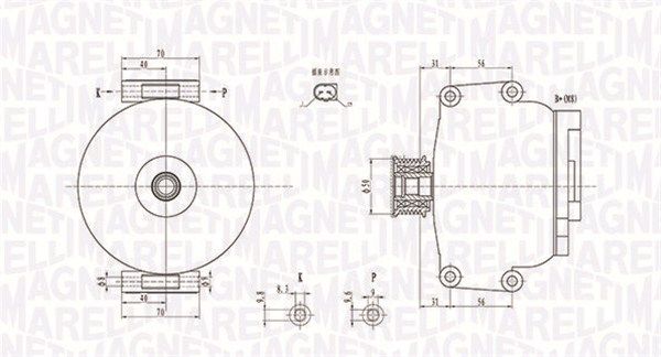MAGNETI MARELLI 063731846010 Alternator