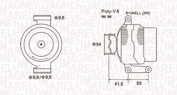 MAGNETI MARELLI 063731856010 Alternator