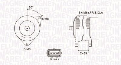 Alternator MAGNETI MARELLI 063731857010