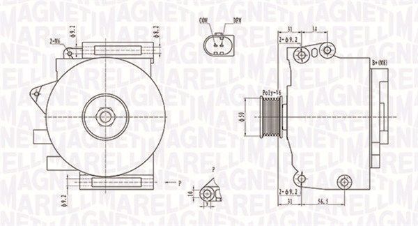 MAGNETI MARELLI 063731859010 Alternator