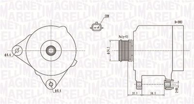 Alternator MAGNETI MARELLI 063731860010
