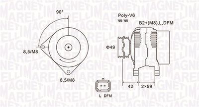 Alternator MAGNETI MARELLI 063731863010