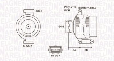 Alternator MAGNETI MARELLI 063731864010