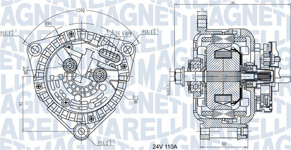 MAGNETI MARELLI 063731871010 Alternator