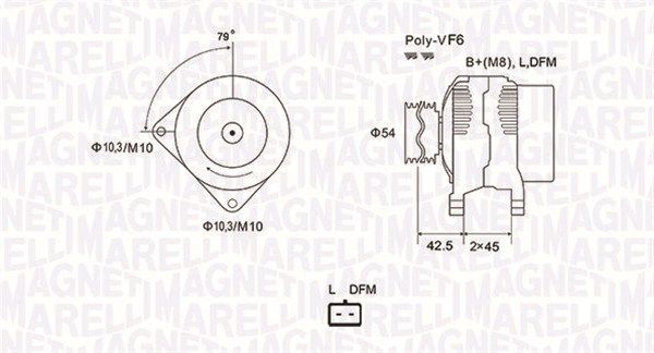 MAGNETI MARELLI 063731879010 Alternator