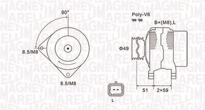 Alternator MAGNETI MARELLI 063731881010
