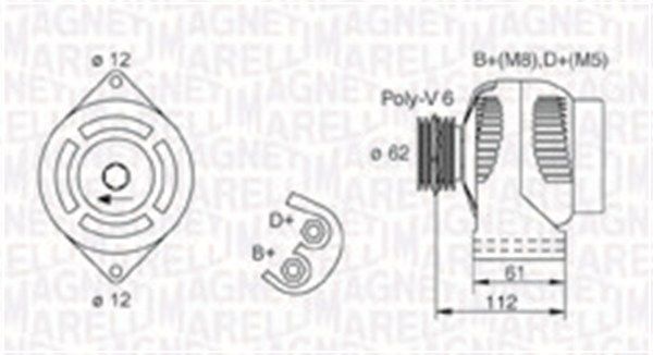 MAGNETI MARELLI 063731884010 Alternator