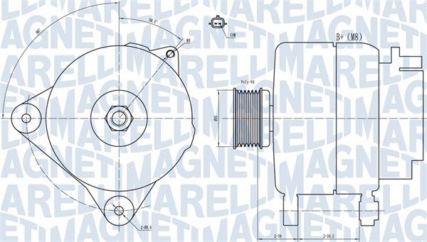 MAGNETI MARELLI 063731887010 Alternator