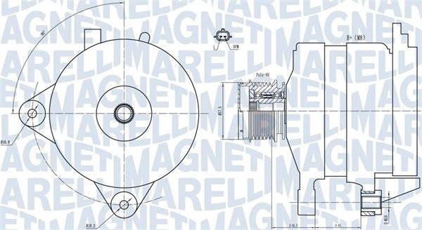 MAGNETI MARELLI 063731888010 Alternator