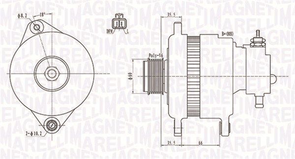 MAGNETI MARELLI 063731899010 Alternator