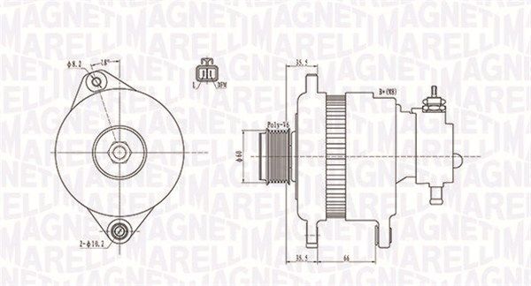 MAGNETI MARELLI 063731900010 Alternator