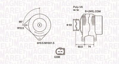 Alternator MAGNETI MARELLI 063731905010