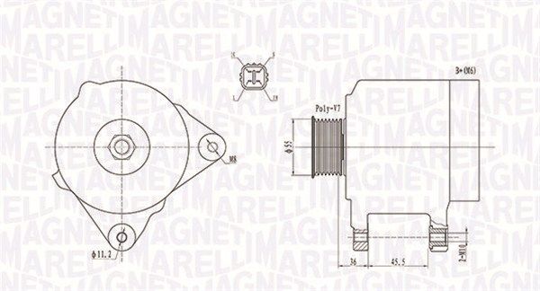 MAGNETI MARELLI 063731907010 Alternator