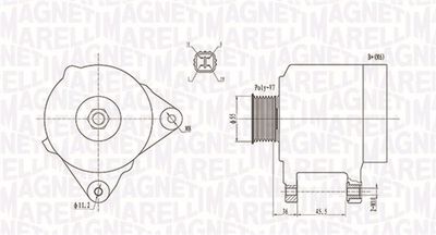 Alternator MAGNETI MARELLI 063731907010