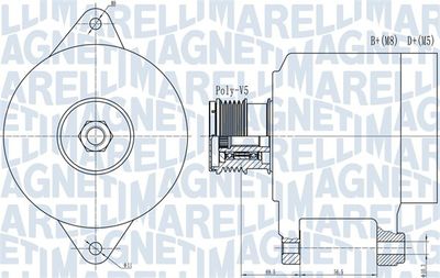 Alternator MAGNETI MARELLI 063731909010