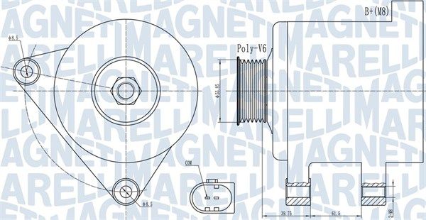 MAGNETI MARELLI 063731910010 Alternator