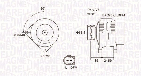 MAGNETI MARELLI 063731911010 Alternator