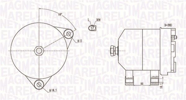 MAGNETI MARELLI 063731913010 Alternator