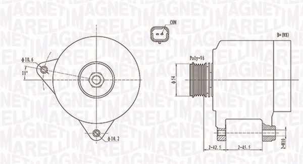 MAGNETI MARELLI 063731914010 Alternator