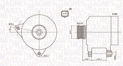 Alternator MAGNETI MARELLI 063731914010