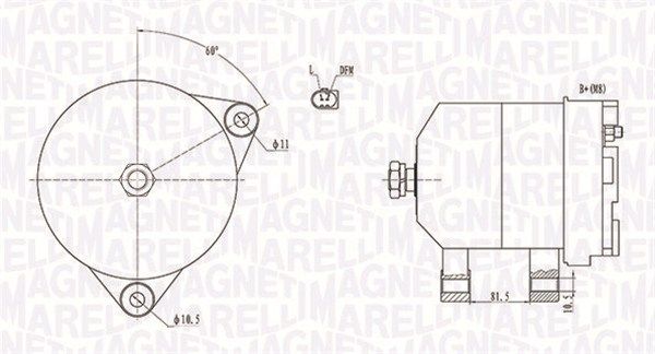 MAGNETI MARELLI 063731915010 Alternator