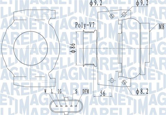 MAGNETI MARELLI 063731917010 Alternator
