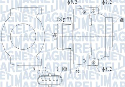 Alternator MAGNETI MARELLI 063731917010