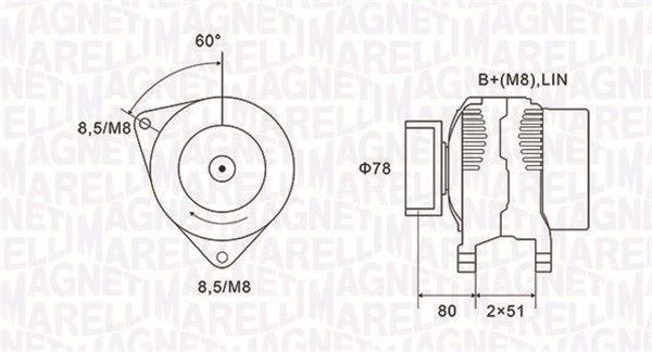 MAGNETI MARELLI 063731919010 Alternator