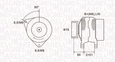 Alternator MAGNETI MARELLI 063731919010