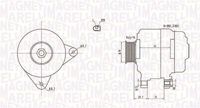 Alternator MAGNETI MARELLI 063731921010