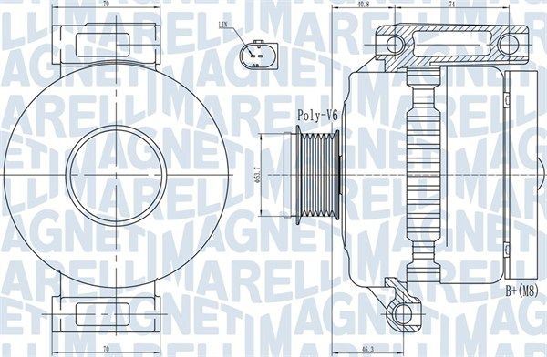 MAGNETI MARELLI 063731923010 Alternator