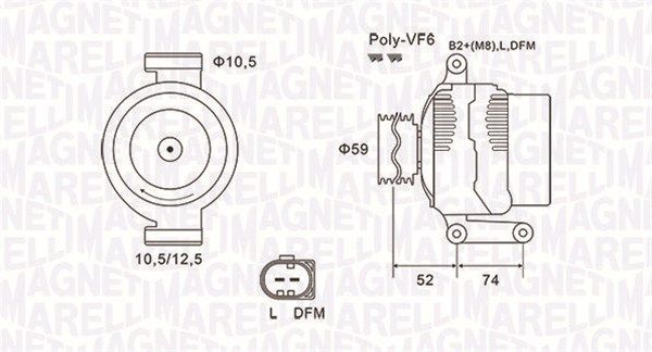 MAGNETI MARELLI 063731928010 Alternator