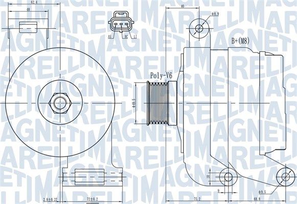 MAGNETI MARELLI 063731931010 Alternator