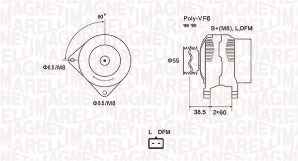 MAGNETI MARELLI 063731933010 Alternator