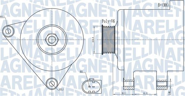 MAGNETI MARELLI 063731937010 Alternator