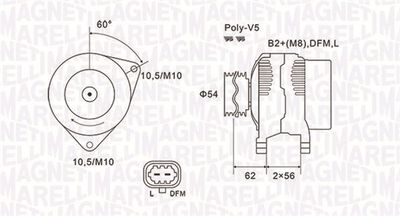 Alternator MAGNETI MARELLI 063731940010