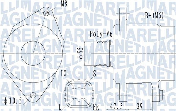MAGNETI MARELLI 063731942010 Alternator