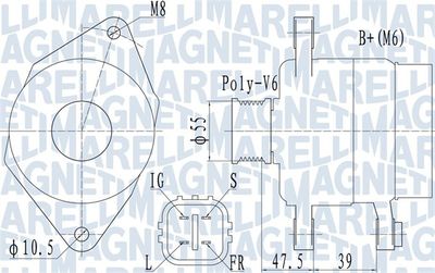 Alternator MAGNETI MARELLI 063731942010