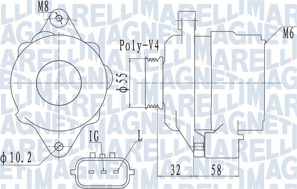 MAGNETI MARELLI 063731943010 Alternator