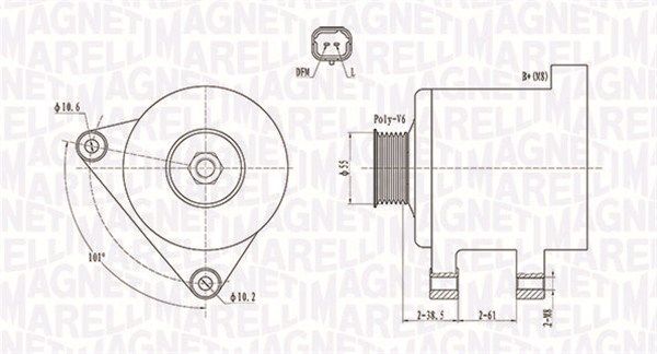 MAGNETI MARELLI 063731944010 Alternator