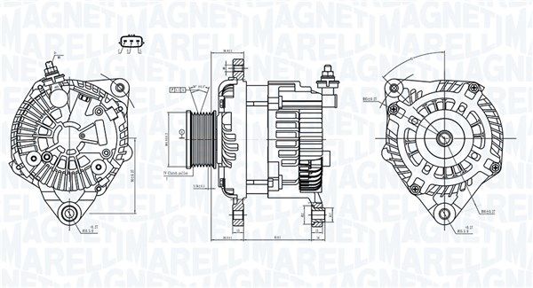 MAGNETI MARELLI 063731946010 Alternator