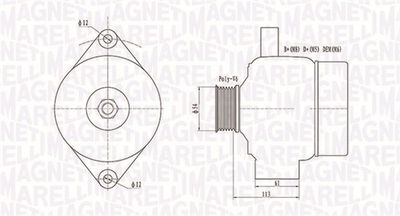 Alternator MAGNETI MARELLI 063731952010