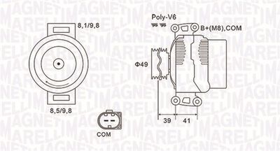 Alternator MAGNETI MARELLI 063731953010