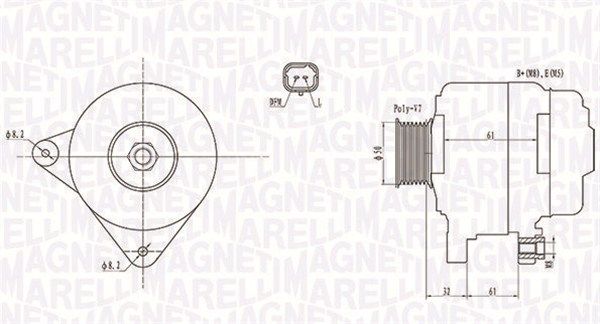 MAGNETI MARELLI 063731959010 Alternator